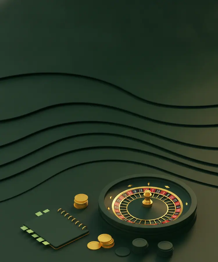 Rulet çarkı ve fiş yığınları: Jojobet casino bölümü