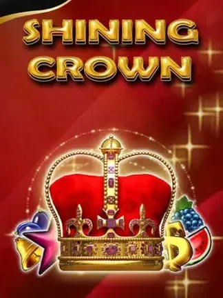 Shining Crown slotunun kapak görseli, altın taç