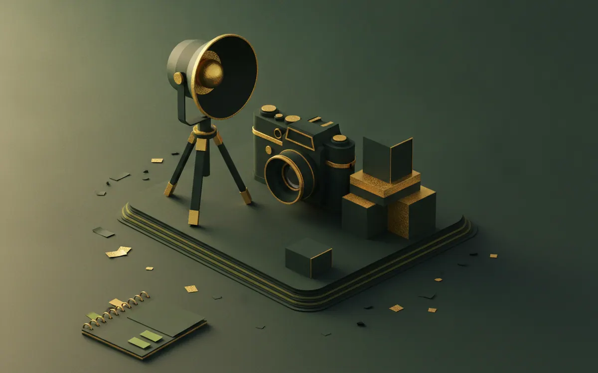 Tripod üzerinde stüdyo kamerası ve spot ışığı: oyun sağlayıcı stüdyoları